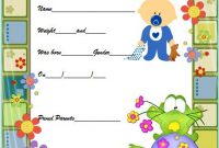 Baby Birth Certificate Printable Free (3rd Funny Design)