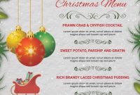 Christmas Menu Flyer Template Free (3rd Professional Design)