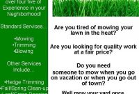 Lawn Care Flyer Template Microsoft Word (2nd Design Idea)