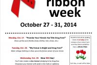 2nd Red Ribbon Week Flyer Editable Template Free