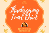 7th Printable Thanksgiving Food Drive Flyer Template Free Design