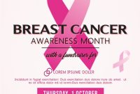 Breast Cancer Awareness Flyer Template Free (3rd Beautiful Design)