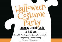 Halloween Costume Party Flyer Template Free Design Idea (7th Creepy Choice)
