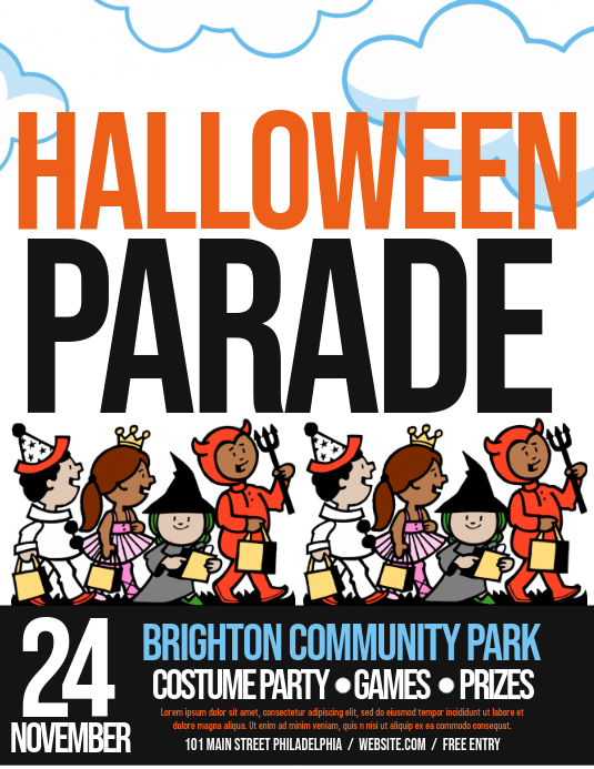 halloween parade flyer template, halloween car parade flyer, halloween flyer template word, free party flyer templates you can edit