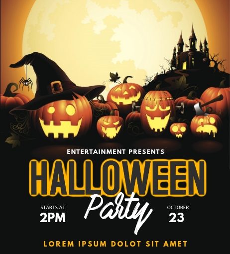 Halloween Party Flyer Template Free Printable (8 Top Ideas)