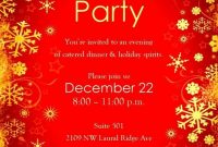 Holiday Party Flyer Template Word Free (2nd Simple Format)