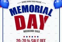 Memorial Day Sale Flyer Template Free Printable (2nd Magnificent Idea)