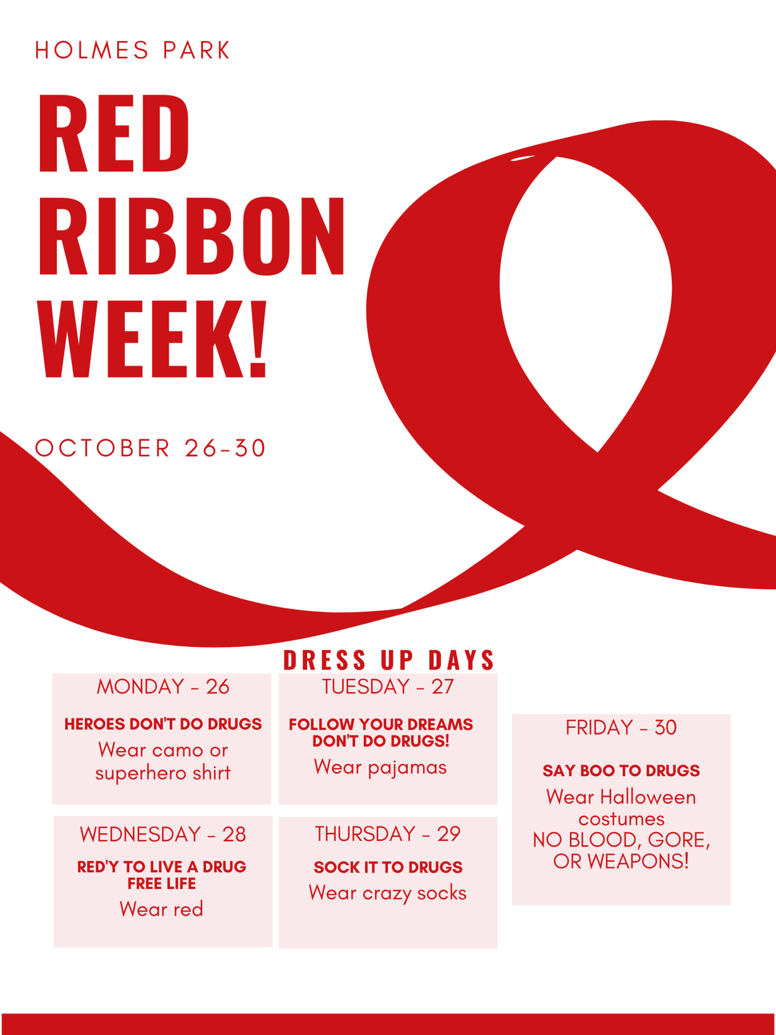 Red Ribbon Week Flyer Template Free Download (8 Top Picks)