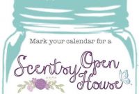 1st Fantastic Scentsy Open House Flyer Free Design Idea