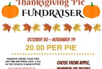 1st Free Thanksgiving Fundraiser Flyer Template