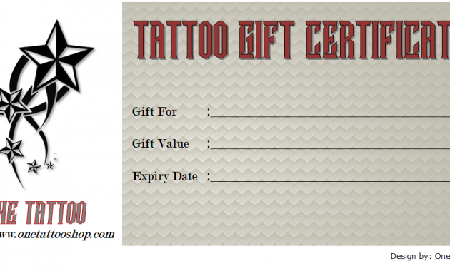 tattoo shop gift certificate template, tattoo shop gift certificates, tattoo gift certificate designs, tattoo gift certificate template free