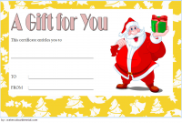 2nd Christmas Gift Certificate Template Free Word Format