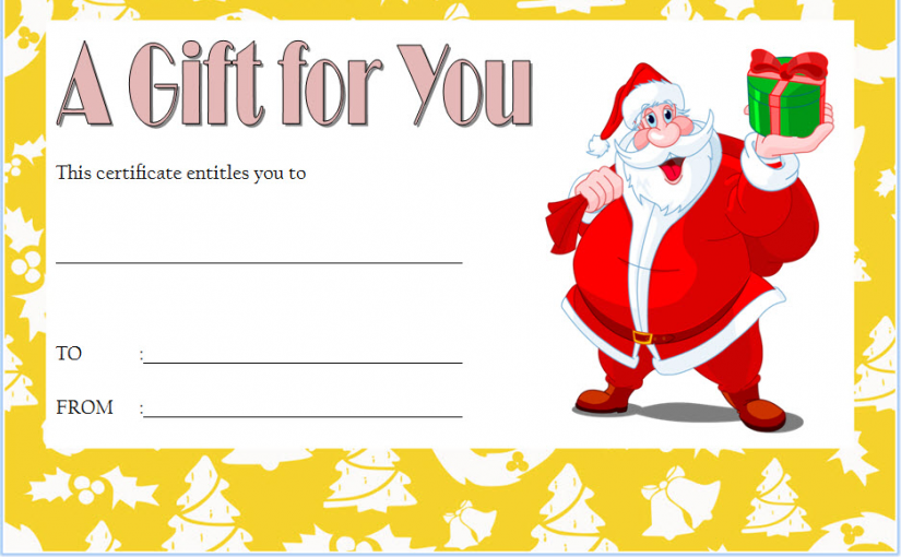 Christmas Gift Certificate Template Free Word Format (7+ Latest Designs)