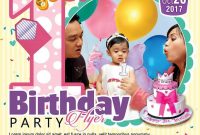 5th Birthday Flyer Template PSD Free Design Idea