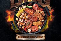 BBQ Flyer Template PSD Free (5th Amazing Design Format)