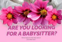 Babysitter Flyer Template PSD Free (1st Professional Design)