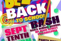 Back to School Bash Flyer Template Free (1st Greatest Design)