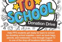 Back to School Donations Flyer Template Free (2nd Optimized Concept)
