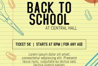 Back to School Event Flyer Template Free (1st Best Idea)