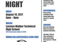 Back to School Night Flyer Template Free (5th Fantastic Design)