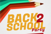 Back to School Party Flyer Template Free Download (3rd Fantastic Design)