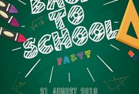 Back to School Party Flyer Template Free Download (5th Fantastic Design)