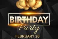 Birthday Poster Template PSD Free Download (2nd Best Design)