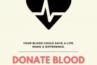 Blood Donation Campaign Poster Free (1st Creative Template Design)