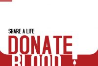 Blood Donation Poster Template Free (2nd Touching Design)