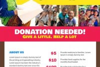 Charity Donation Poster Template Free (2n Best Design)