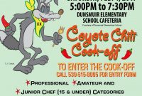 Chili Cook Off Flyer Editable Free Design (3rd Best Pick)