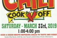 Chili Cook Off Flyer Editable Free Design (4th Best Pick)