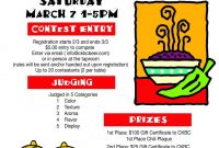 Chili Cook Off Flyer Editable Free Design (5th Best Pick)