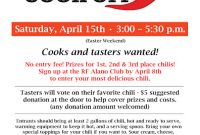 Chili Cook Off Flyer PDF Free (3rd Official Format)
