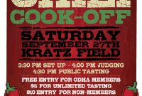 Chili Cook Off Flyer Template Free Printable (4th Amazing Design)