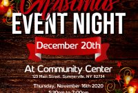 Christmas Event Flyer Template Free (3rd Fabulous Design)