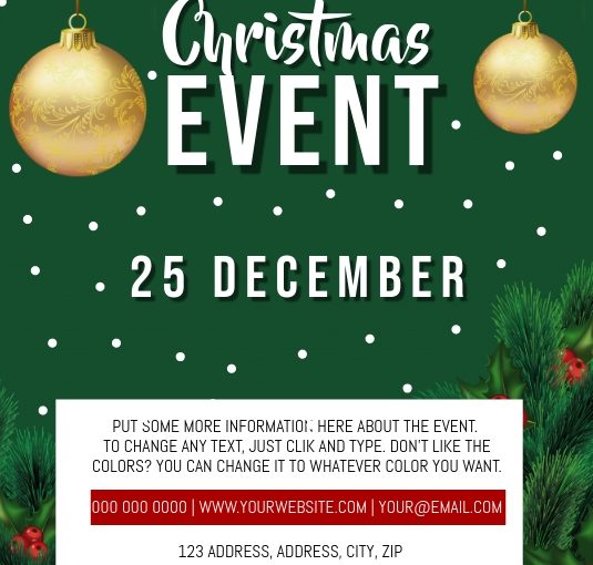 Christmas Event Flyer Template Free (9 Prime Ideas)