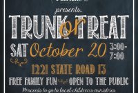Church Trunk or Treat Flyer Template Free Download (4th Best Pick)