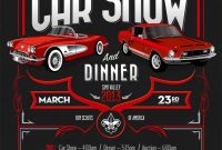 Classic Car Show Poster Template Free Printable (1st Wonderful Design)