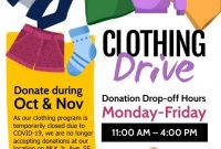 Clothing Drive Fundraiser Flyer Free Design (3rd Best Format)