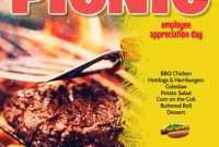 Company BBQ Flyer Template Free Printable (3rd Best Design)