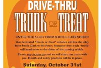 Drive-Thru Trunk or Treat Flyer Template Free (4th Amazing Option)