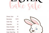 Easter Bake Sale Flyer Template Free Idea (2nd Magnificent Design)