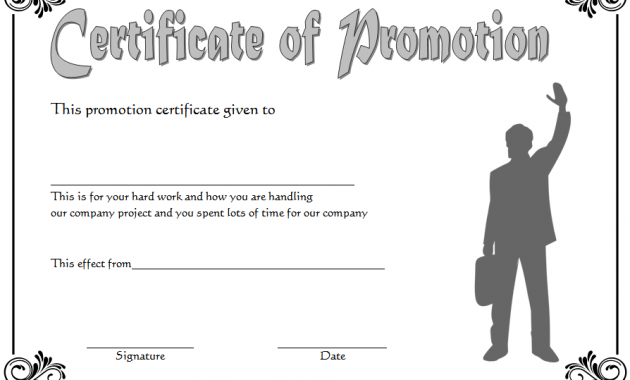 employee promotion certificate template, job promotion certificate, promotion certificate for employee, promotion certificate template word, free printable promotion certificates