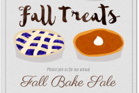 Fall Bake Sale Flyer Template Free Design (7th Fabulous Idea)