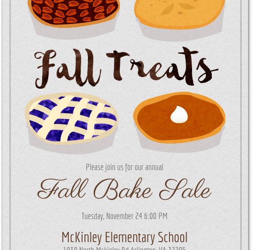 Fall Bake Sale Flyer Template Free (7 Prime Designs)