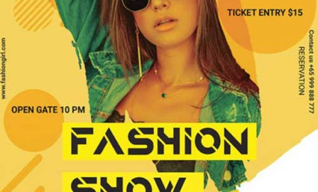 fashion show flyer template psd free download, women's event flyer template, fashion flyer template free