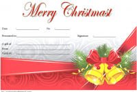 Fillable Christmas Gift Certificate Template Free (2nd Beautiful Design)