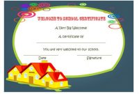 First Week Back to School Certificate Template Free (1st Design Option)