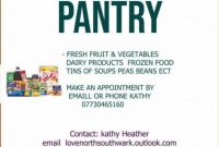 Food Pantry Donation Flyer Free (3rd Best Design Option)